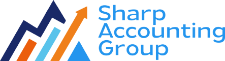 Sharp Accounting Group logo in header